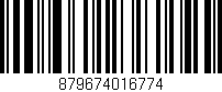 Código de barras (EAN, GTIN, SKU, ISBN): '879674016774'