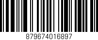Código de barras (EAN, GTIN, SKU, ISBN): '879674016897'