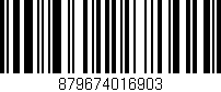 Código de barras (EAN, GTIN, SKU, ISBN): '879674016903'