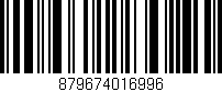 Código de barras (EAN, GTIN, SKU, ISBN): '879674016996'