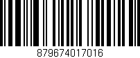 Código de barras (EAN, GTIN, SKU, ISBN): '879674017016'