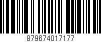 Código de barras (EAN, GTIN, SKU, ISBN): '879674017177'