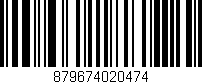 Código de barras (EAN, GTIN, SKU, ISBN): '879674020474'