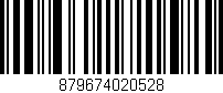 Código de barras (EAN, GTIN, SKU, ISBN): '879674020528'
