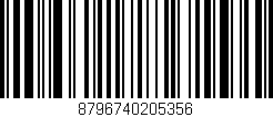 Código de barras (EAN, GTIN, SKU, ISBN): '8796740205356'