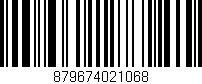 Código de barras (EAN, GTIN, SKU, ISBN): '879674021068'