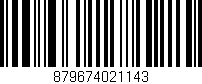 Código de barras (EAN, GTIN, SKU, ISBN): '879674021143'