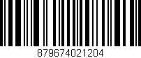 Código de barras (EAN, GTIN, SKU, ISBN): '879674021204'