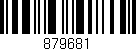 Código de barras (EAN, GTIN, SKU, ISBN): '879681'