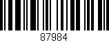 Código de barras (EAN, GTIN, SKU, ISBN): '87984'