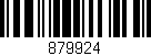 Código de barras (EAN, GTIN, SKU, ISBN): '879924'