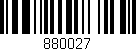 Código de barras (EAN, GTIN, SKU, ISBN): '880027'