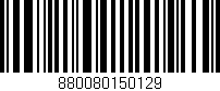 Código de barras (EAN, GTIN, SKU, ISBN): '880080150129'