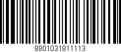 Código de barras (EAN, GTIN, SKU, ISBN): '8801031811113'