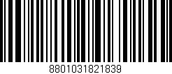 Código de barras (EAN, GTIN, SKU, ISBN): '8801031821839'