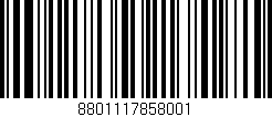 Código de barras (EAN, GTIN, SKU, ISBN): '8801117858001'