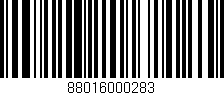 Código de barras (EAN, GTIN, SKU, ISBN): '88016000283'