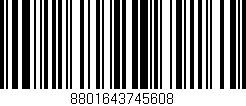 Código de barras (EAN, GTIN, SKU, ISBN): '8801643745608'