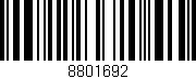 Código de barras (EAN, GTIN, SKU, ISBN): '8801692'