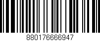 Código de barras (EAN, GTIN, SKU, ISBN): '880176666947'