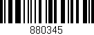 Código de barras (EAN, GTIN, SKU, ISBN): '880345'