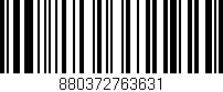 Código de barras (EAN, GTIN, SKU, ISBN): '880372763631'