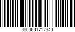 Código de barras (EAN, GTIN, SKU, ISBN): '8803831717640'
