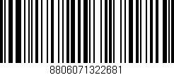 Código de barras (EAN, GTIN, SKU, ISBN): '8806071322681'