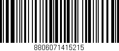 Código de barras (EAN, GTIN, SKU, ISBN): '8806071415215'