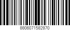 Código de barras (EAN, GTIN, SKU, ISBN): '8806071582870'