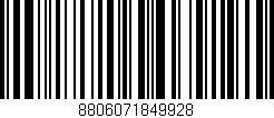 Código de barras (EAN, GTIN, SKU, ISBN): '8806071849928'