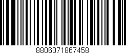 Código de barras (EAN, GTIN, SKU, ISBN): '8806071867458'