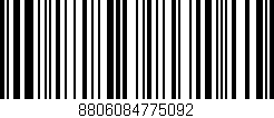 Código de barras (EAN, GTIN, SKU, ISBN): '8806084775092'