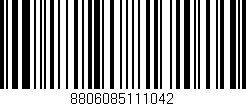 Código de barras (EAN, GTIN, SKU, ISBN): '8806085111042'