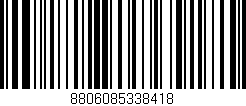 Código de barras (EAN, GTIN, SKU, ISBN): '8806085338418'