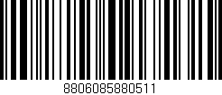 Código de barras (EAN, GTIN, SKU, ISBN): '8806085880511'