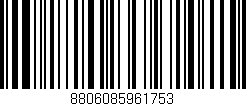 Código de barras (EAN, GTIN, SKU, ISBN): '8806085961753'