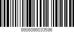 Código de barras (EAN, GTIN, SKU, ISBN): '8806086033596'