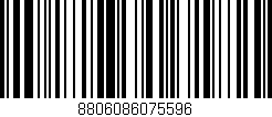 Código de barras (EAN, GTIN, SKU, ISBN): '8806086075596'