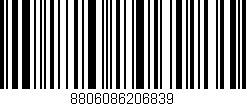 Código de barras (EAN, GTIN, SKU, ISBN): '8806086206839'