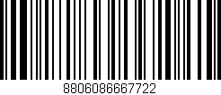 Código de barras (EAN, GTIN, SKU, ISBN): '8806086667722'