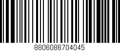 Código de barras (EAN, GTIN, SKU, ISBN): '8806086704045'