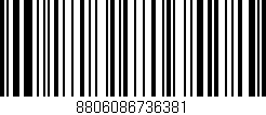 Código de barras (EAN, GTIN, SKU, ISBN): '8806086736381'