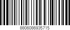 Código de barras (EAN, GTIN, SKU, ISBN): '8806086935715'