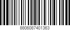 Código de barras (EAN, GTIN, SKU, ISBN): '8806087401363'
