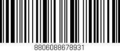 Código de barras (EAN, GTIN, SKU, ISBN): '8806088678931'