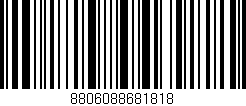 Código de barras (EAN, GTIN, SKU, ISBN): '8806088681818'