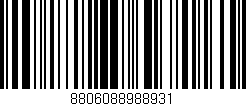 Código de barras (EAN, GTIN, SKU, ISBN): '8806088988931'