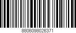 Código de barras (EAN, GTIN, SKU, ISBN): '8806098026371'
