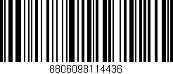 Código de barras (EAN, GTIN, SKU, ISBN): '8806098114436'